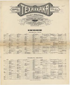 Texarkana 1915 - Index