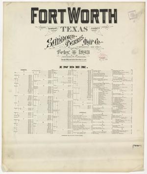 Fort Worth 1893 - Index