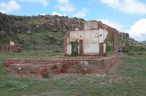 [Photograph of Fort Davis, Ruins of Post Chapel]