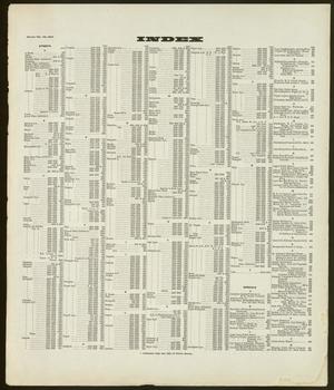 Dallas 1922, Volume Four - Index