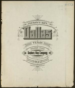Dallas 1922, Volume Four - Title Page