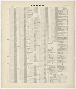 Galveston 1899 - Index