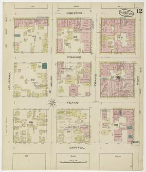 Primary view of object titled 'Houston 1885 Sheet 12'.