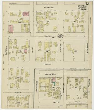 Primary view of object titled 'Houston 1885 Sheet 13'.