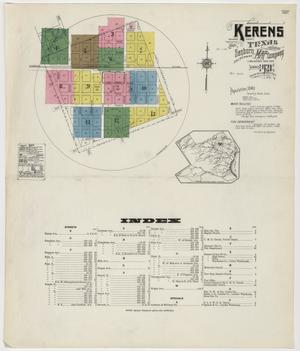 Primary view of object titled 'Kerens 1921 Sheet 1'.