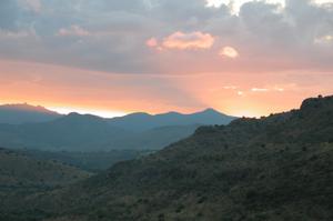 Davis Mountains State Park, sunset from Skyline Drive