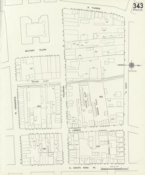 San Antonio 1912 Sheet 343 (Skeleton Map)