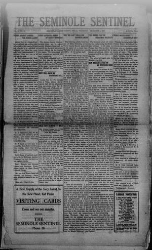 The Seminole Sentinel (Seminole, Tex.), Vol. 14, No. 38, Ed. 1 Thursday, December 2, 1920