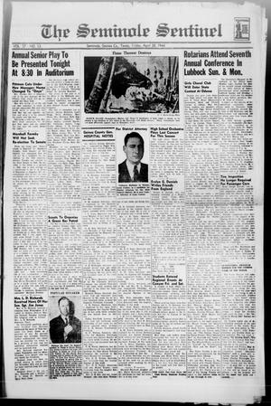 The Seminole Sentinel (Seminole, Tex.), Vol. 37, No. 13, Ed. 1 Friday, April 28, 1944