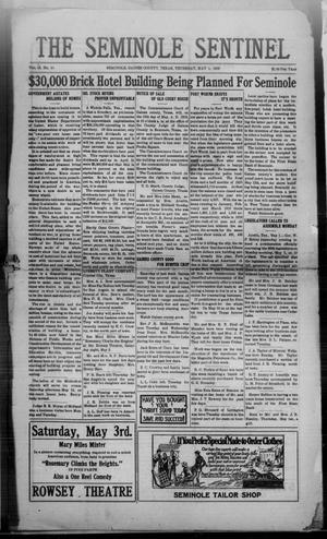The Seminole Sentinel (Seminole, Tex.), Vol. 13, No. 11, Ed. 1 Thursday, May 1, 1919