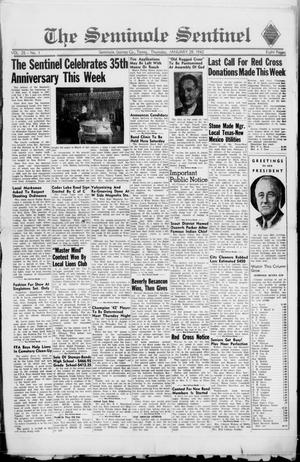Primary view of object titled 'The Seminole Sentinel (Seminole, Tex.), Vol. 35, No. 1, Ed. 1 Thursday, January 29, 1942'.