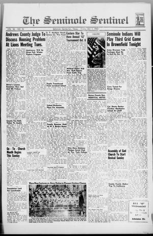 Primary view of object titled 'The Seminole Sentinel (Seminole, Tex.), Vol. 36, No. 35, Ed. 1 Friday, October 1, 1943'.