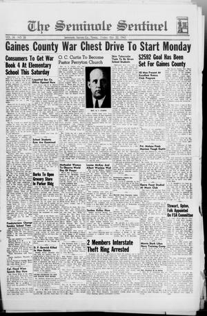 The Seminole Sentinel (Seminole, Tex.), Vol. 36, No. 38, Ed. 1 Friday, October 22, 1943
