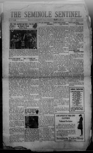 Primary view of object titled 'The Seminole Sentinel (Seminole, Tex.), Vol. 14, No. 30, Ed. 1 Thursday, October 7, 1920'.