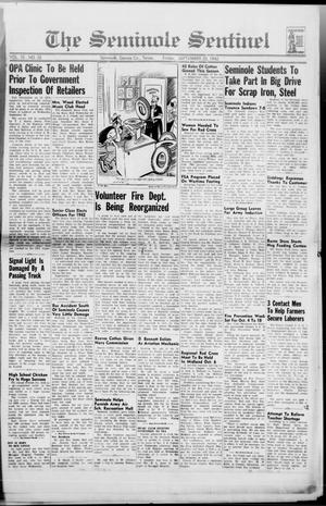 The Seminole Sentinel (Seminole, Tex.), Vol. 35, No. 35, Ed. 1 Friday, September 25, 1942