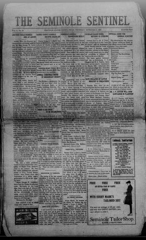 The Seminole Sentinel (Seminole, Tex.), Vol. 14, No. 35, Ed. 1 Thursday, November 11, 1920