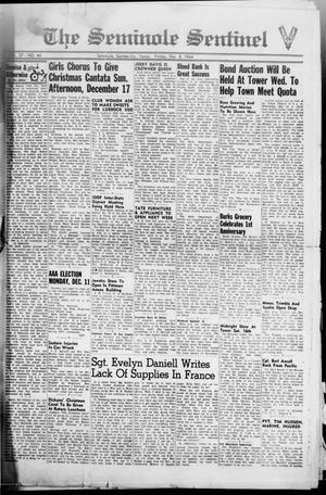 The Seminole Sentinel (Seminole, Tex.), Vol. 37, No. 44, Ed. 1 Friday, December 8, 1944