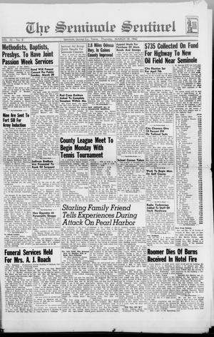 The Seminole Sentinel (Seminole, Tex.), Vol. 35, No. 8, Ed. 1 Thursday, March 19, 1942