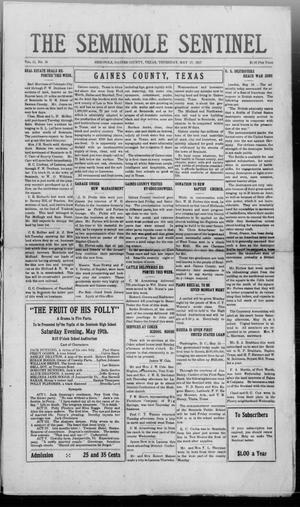 The Seminole Sentinel (Seminole, Tex.), Vol. 11, No. 18, Ed. 1 Thursday, May 17, 1917