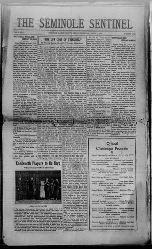 Primary view of object titled 'The Seminole Sentinel (Seminole, Tex.), Vol. 14, No. 5, Ed. 1 Thursday, April 8, 1920'.