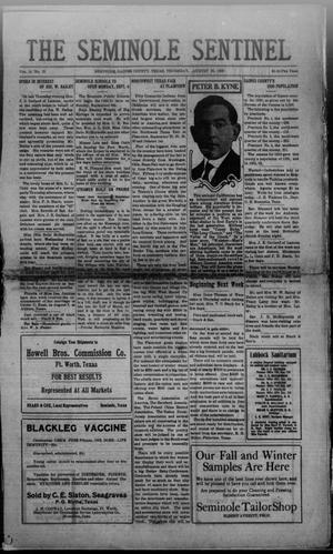 Primary view of object titled 'The Seminole Sentinel (Seminole, Tex.), Vol. 14, No. 25, Ed. 1 Thursday, August 26, 1920'.