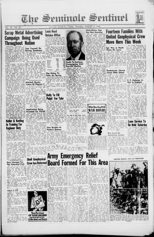 The Seminole Sentinel (Seminole, Tex.), Vol. 35, No. 28, Ed. 1 Thursday, August 6, 1942