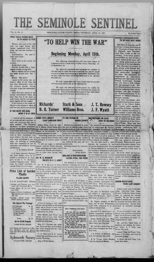 The Seminole Sentinel (Seminole, Tex.), Vol. 12, No. 12, Ed. 1 Thursday, April 18, 1918