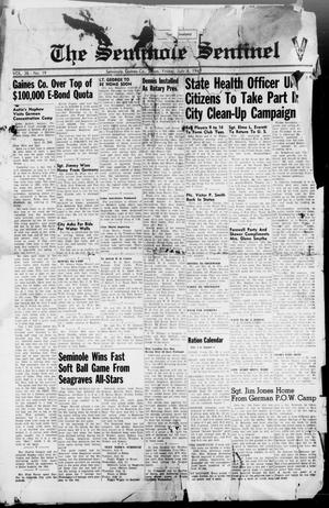 The Seminole Sentinel (Seminole, Tex.), Vol. 38, No. 19, Ed. 1 Friday, July 6, 1945