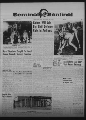 Seminole Sentinel (Seminole, Tex.), Vol. 58, No. 23, Ed. 1 Thursday, April 22, 1965