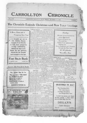 Carrollton Chronicle (Carrollton, Tex.), Vol. 17, No. 8, Ed. 1 Friday, December 24, 1920