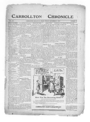Carrollton Chronicle (Carrollton, Tex.), Vol. 16, No. 46, Ed. 1 Friday, September 17, 1920