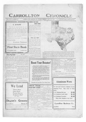 Carrollton Chronicle (Carrollton, Tex.), Vol. 17, No. 51, Ed. 1 Friday, October 28, 1921