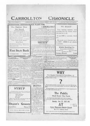 Carrollton Chronicle (Carrollton, Tex.), Vol. 18, No. 3, Ed. 1 Friday, November 25, 1921