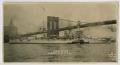 Thumbnail image of item number 1 in: '[Photograph of U.S.S. Texas and Brooklyn Bridge]'.