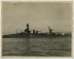 Primary view of object titled '[Photograph of U.S.S. Texas]'.