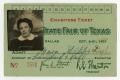 Text: [State Fair of Texas Exhibitor's Ticket for Nora Gibbs Dyke]