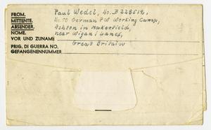 [Letter from Paul Wedel to Mr. U. D. Maxwell, November 14th, 1946]