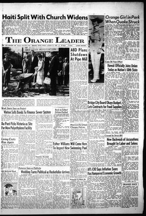 The Orange Leader (Orange, Tex.), Vol. 56, No. 202, Ed. 2 Friday, August 21, 1959