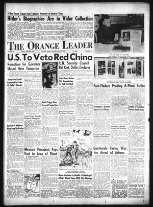 Primary view of object titled 'The Orange Leader (Orange, Tex.), Vol. 52, No. 163, Ed. 1 Thursday, July 8, 1954'.