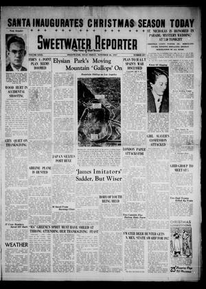 Primary view of object titled 'Sweetwater Reporter (Sweetwater, Tex.), Vol. 40, No. 237, Ed. 1 Friday, November 26, 1937'.