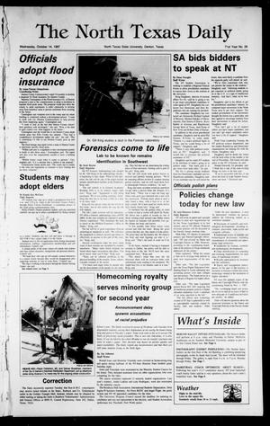 The North Texas Daily (Denton, Tex.), Vol. 71, No. 26, Ed. 1 Wednesday, October 14, 1987