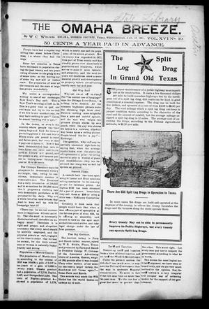 The Omaha Breeze. (Omaha, Tex.), Vol. 16, No. 10, Ed. 1 Wednesday, January 17, 1912