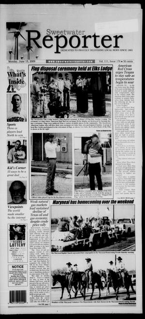 Sweetwater Reporter (Sweetwater, Tex.), Vol. 111, No. 178, Ed. 1 Monday, June 15, 2009