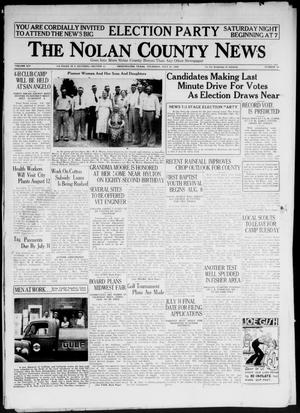 Primary view of object titled 'The Nolan County News (Sweetwater, Tex.), Vol. 14, No. 31, Ed. 1 Thursday, July 21, 1938'.