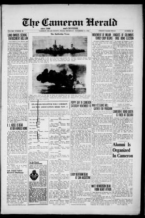 The Cameron Herald and Centinel (Cameron, Tex.), Vol. 86, No. 28, Ed. 1 Thursday, November 8, 1945
