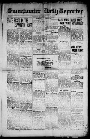 Sweetwater Daily Reporter (Sweetwater, Tex.), Vol. 3, No. 753, Ed. 1 Tuesday, January 23, 1917