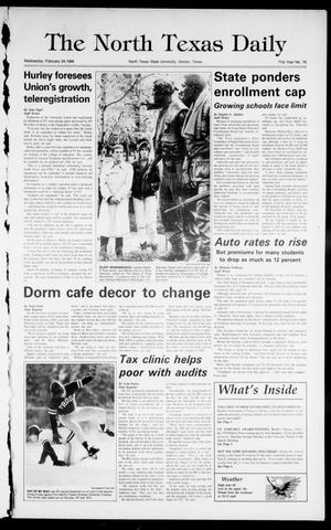 The North Texas Daily (Denton, Tex.), Vol. 71, No. 76, Ed. 1 Wednesday, February 24, 1988