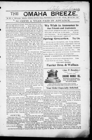The Omaha Breeze. (Omaha, Tex.), Vol. 16, No. 12, Ed. 1 Wednesday, January 31, 1912