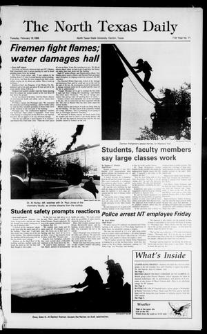 The North Texas Daily (Denton, Tex.), Vol. 71, No. 71, Ed. 1 Tuesday, February 16, 1988