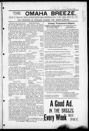 The Omaha Breeze. (Omaha, Tex.), Vol. 16, No. 16, Ed. 1 Wednesday, February 28, 1912